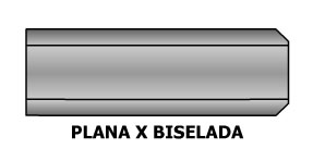 Plana x Biselada